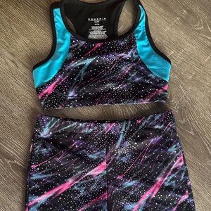 Danskin Teal and Pink Athletic Set